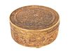 Qing Dynasty Gilt Bronze Dragon Lidded Box