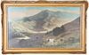 Framed Hand Tinted Photo of Mt. Tamalpais