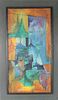 Signed Mid 20th Century Figural Abstract, O/C