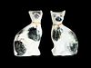 Pair of 19th C Staffordshire Cats
