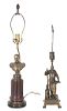 Pair of Figural Mounted Lamps