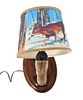 Vintage Taxidermy Deer Foot Hoof  Wall Lamp