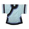 A SKY-BLUE GROUND EMBROIDERED LADY'S ROBE