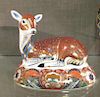 A Royal Crown Derby model of a fawn, 16cm length <br> <br>