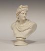 A Parian bust of a classical male, 24cm <br> <br>