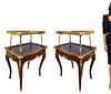 Pair of 19th C. French Bronze Mounted Tea Tables