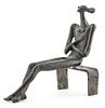 Ruth Zarfati Bronze Sculpture of Seated Woman