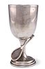 A GEORGE V SILVER GOBLET,?by T Wilkinson & Sons,?Birmingham 1928, the stem 