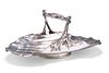 A VICTORIAN AESTHETIC SILVER DISH,?by?Goldsmiths' Alliance Ltd, London 1886