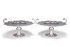 A PAIR OF GEORGE V SILVER COMPORTS, by Wakely & Wheeler, London 1912, the s