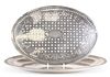 A SUBSTANTIAL GEORGE III SILVER MEAT DISH AND MAZARINE, by Paul Storr, Lond