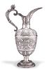 A VICTORIAN SILVER CLARET JUG,?by?George Fox, London 1886,?Cellini pattern,
