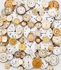 A COLLECTION OF APPROXIMTELY EIGHTY-FIVE WATCH HEADS & MOVEMENTS, FOR SPARE