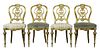 French Rococo Style Giltwood Side Chairs, 4