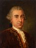 Spanish school; circa 1780.
"Portrait of a gentleman.
Oil on canvas. Relined