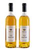 Two Veritas Apetloner bottles, vintage 1993.
WKB Weinkellerei Burgenland.
Category: Muscat Ottonel white wine. D.A.C. Neusiedlersee (Austria).
Level: 