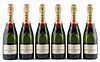 Six bottles of Moët & Chandon Impérial.
Category: brut champagne. AOC Champagne.
In its box.