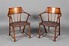 Manner of Wharton Esherick, Two Captain's Chairs