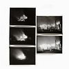 Group of Five Photographs of the Burning of the Historic De Vargas Hotel, Santa Fe, New Mexico, 1922