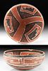Native American Four-Mile Pottery Bowl w/ Fine Motifs