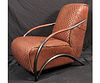DAVITA QUILTED LEATHER CLUB CHAIR