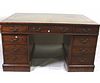 19th C. ENGLISH CHIPPENDALE STYLE PARTNERS DESK