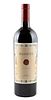 A bottle of Masseto wine, vintage 2012. Category: red wine. Tuscany, Italy. Level: A.