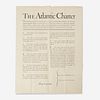 [Posters] [World War II] Roosevelt, Franklin Delano, and Winston Churchill The Atlantic Charter