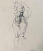 Paul Cadmus - Female Nude Torso Original Drawing