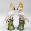 Pair of Lady Anne Gordon Porcelain Models of Cockatoos