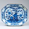 Chinese Blue and White Porcelain Platter, Possibly Nanking Cargo