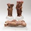 Three Pre-Colombian Erotic Pottery Figure Groups