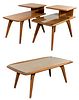 Heywood Wakefield Yellow Birch End and Coffee Table Assortment