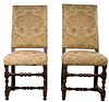 Mahogany Framed Upholstered Chairs