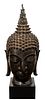 Thai Ayutthaya Style Bronze Buddha Head