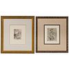 Pierre-Auguste Renoir (French, 1841-1919) and Paul Cezanne (French, 1839-1906) Etchings