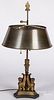 French gilt bronze table lamp, early 20th c.