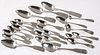 Group of coin silver flatware