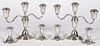 Group of sterling silver weighted candlesticks