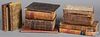 Group of miscellaneous leather bound books
