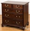 Diminutive Chippendale mahogany chest of drawers