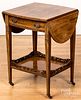 English rosewood end table, ca. 1900