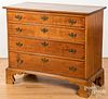 New England Chippendale maple chest of drawers