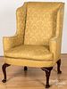 Queen Anne style wing chair.