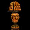 Colossal Majorelle? or Daum Majorelle style caged-glass Lamp