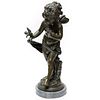 After Auguste Moreau Bronze Model of a Young Psyche