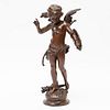 Auguste Moreau Signed Victorian Bronze Model of Cupid
