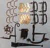 Decorative Wrought Iron and Brass Hardware