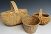 Three Woven Baskets