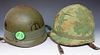 Two Vietnam Army Helmets